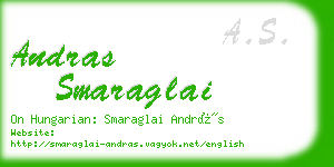 andras smaraglai business card